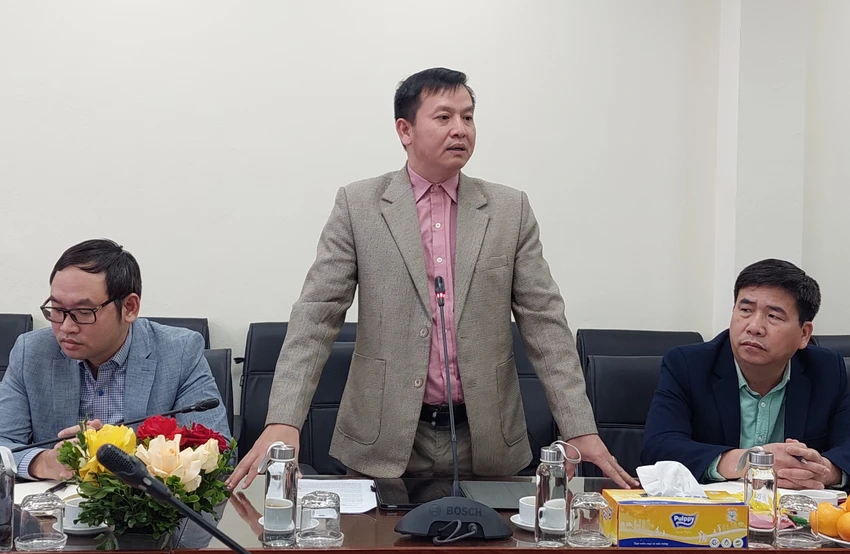 Ông Huỳnh Tấn Đạt, Phó cục trưởng Cục Bảo vệ thực vật thông tin tại buổi họp báo. Ảnh: AH Ông Huỳnh Tấn Đạt, Phó cục trưởng Cục Bảo vệ thực vật thông tin tại buổi họp báo. Ảnh: AH
