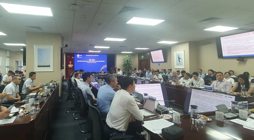 Quang cảnh hội nghị. Ảnh: EVN Quang cảnh hội nghị. Ảnh: EVN