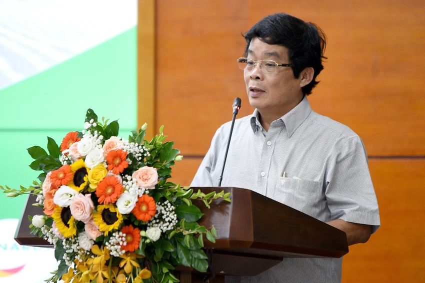 Ông Huỳnh Quang Huy, Chủ tịch Hội nghề cá Bình Thuận chia sẻ tại toạ đàm chiều 16-8. Ảnh: Nông nghiệp