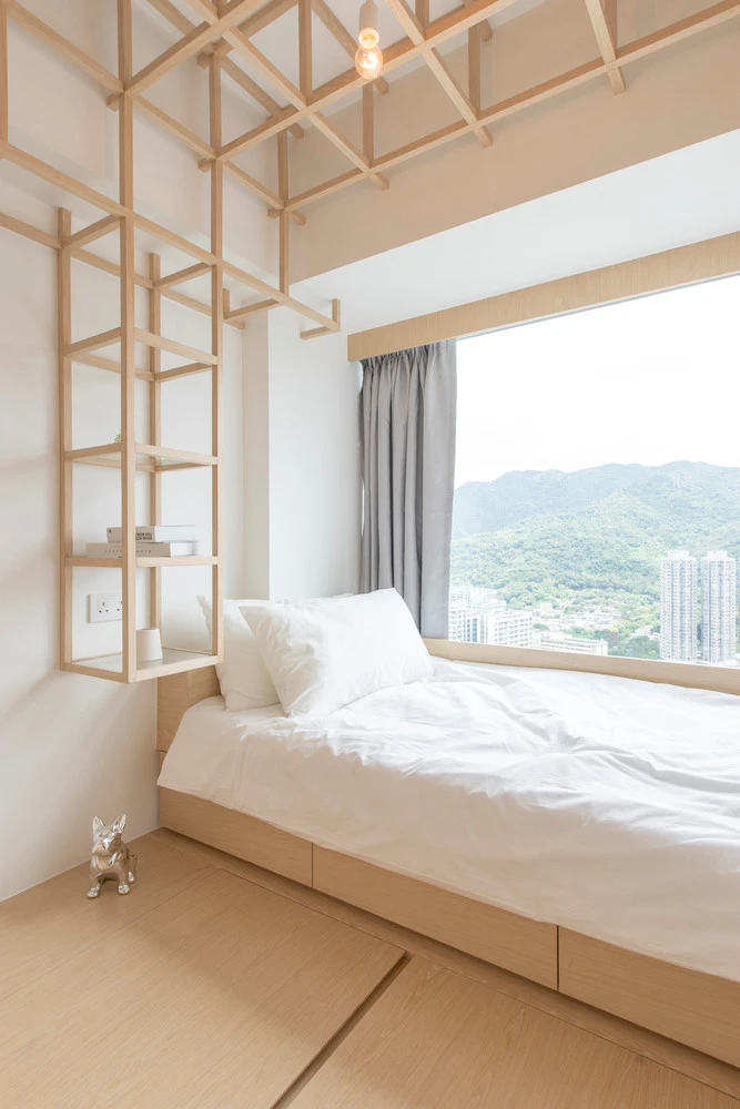 Căn hộ tối giản ấm áp với nhiều lớp nội thất gỗ hình ảnh 12 Can ho toi gian am ap voi nhieu lop noi that go hinh anh 12