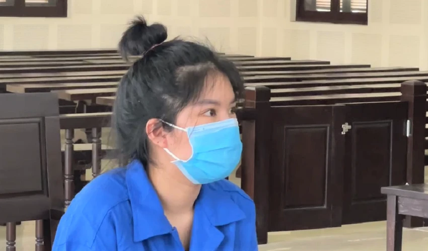 Bị cáo Linh tại tòa. Ảnh: TA Bị cáo Linh tại tòa. Ảnh: TA