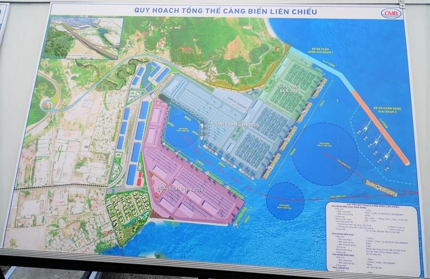 Quy hoạch tổng thể cảng biển Liên Chiểu. Ảnh: TA Quy hoạch tổng thể cảng biển Liên Chiểu. Ảnh: TA