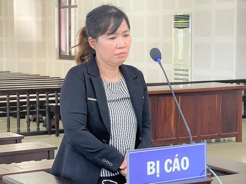 Bị cáo tại tòa. Ảnh: NT Bị cáo tại tòa. Ảnh: NT