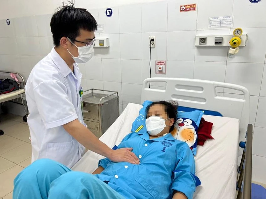 Bệnh nhân T. trong thời gian điều trị tại BV Đà Nẵng. Ảnh: BVCC Bệnh nhân T. trong thời gian điều trị tại BV Đà Nẵng. Ảnh: BVCC