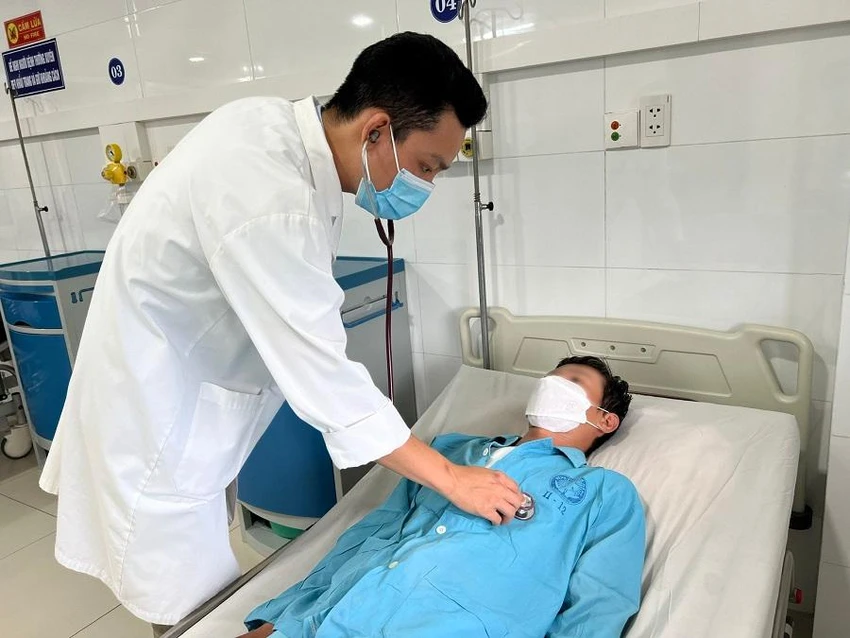 Bệnh nhân H tại thời điểm điều trị ở BV Đà Nẵng. Ảnh: BVCC Bệnh nhân H tại thời điểm điều trị ở BV Đà Nẵng. Ảnh: BVCC