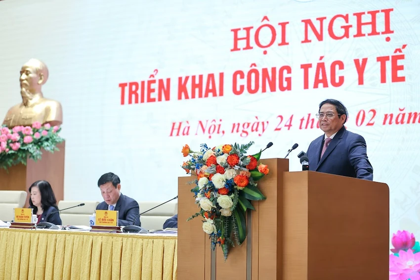 Thủ tướng Phạm Minh Chính phát biểu tại hội nghị. Ảnh: VGP/Nhật Bắc Thủ tướng Phạm Minh Chính phát biểu tại hội nghị. Ảnh: VGP/Nhật Bắc