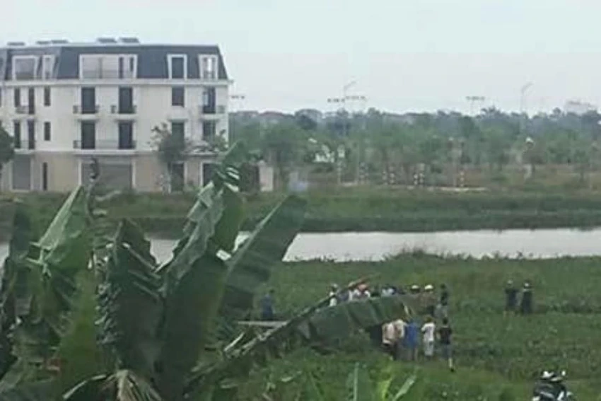 Khu vực phát hiện thi thể hai mẹ con. Khu vực phát hiện thi thể hai mẹ con.