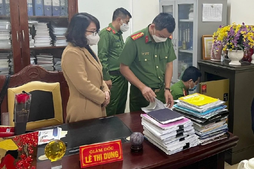 Bà Dung bị khởi tố và tạm giam từ ngày 28-3-2022 đến nay. Ảnh: CA