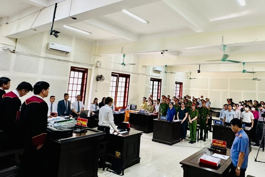 Phiên tòa phúc thẩm. Ảnh: ĐẮC LAM Phiên tòa phúc thẩm. Ảnh: ĐẮC LAM