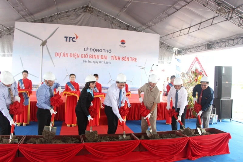 Khởi công nhà máy điện gió ngàn tỉ đồng ở Bến Tre ảnh 1 Khởi công nhà máy điện gió ngàn tỉ đồng ở Bến Tre ảnh 1