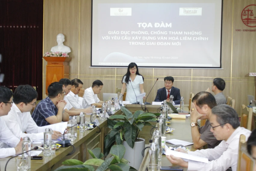 Tọa đàm “giáo dục về phòng, chống tham nhũng với yêu cầu xây dựng văn hóa liêm chính trong giai đoạn mới”