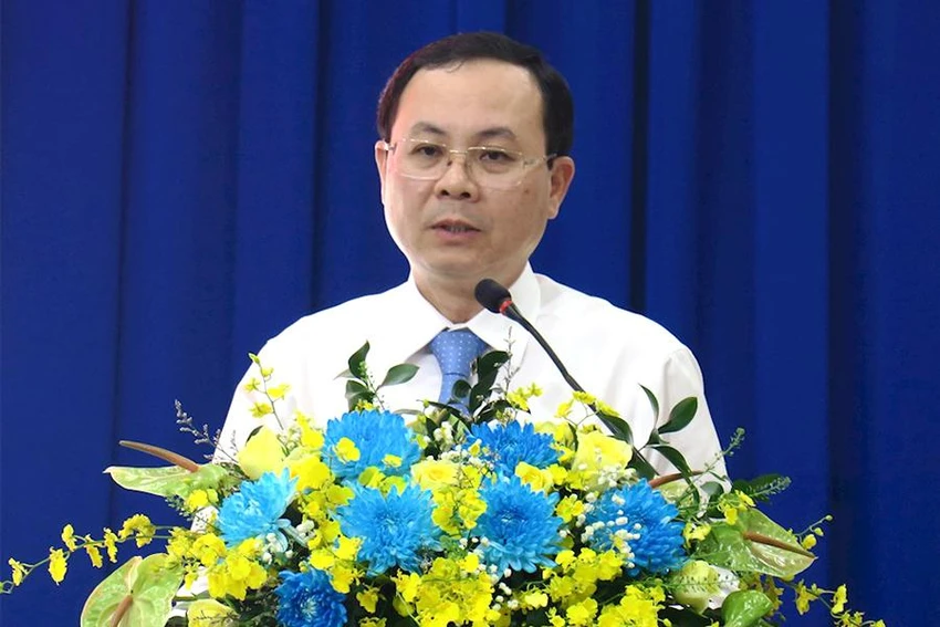 Ông Nguyễn Văn Hiếu, Phó Bí thư Thành ủy TP.HCM, phát biểu tại hội thảo. Ảnh: BTC Ông Nguyễn Văn Hiếu, Phó Bí thư Thành ủy TP.HCM, phát biểu tại hội thảo. Ảnh: BTC