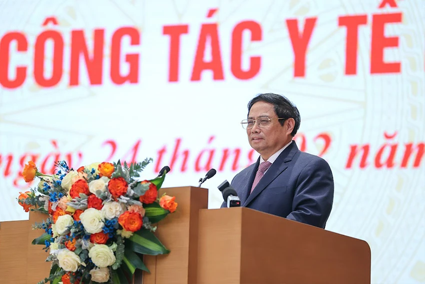 Thủ tướng Phạm Minh Chính tại hội nghị. Ảnh: VGP/NHẬT BẮC Thủ tướng Phạm Minh Chính tại hội nghị. Ảnh: VGP/NHẬT BẮC