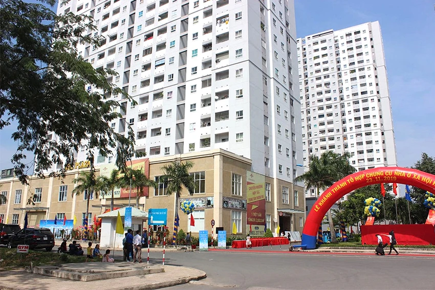 Một dự án nhà ở xã hội tại huyện Bình Chánh, TP.HCM. Ảnh: M.LONG Một dự án nhà ở xã hội tại huyện Bình Chánh, TP.HCM. Ảnh: M.LONG