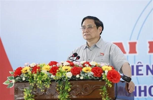 Thủ tướng Phạm Minh Chính phát biểu. Ảnh: TTXVN Thủ tướng Phạm Minh Chính phát biểu. Ảnh: TTXVN
