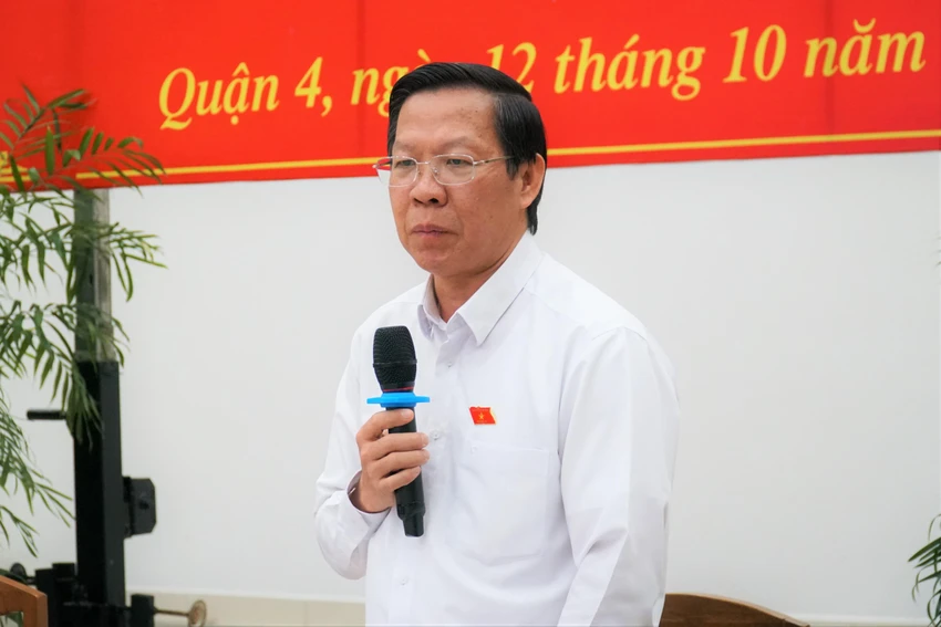 Ông Phan Văn Mãi phát biểu tại hội nghị. Ảnh: BẢO PHƯƠNG Ông Phan Văn Mãi phát biểu tại hội nghị. Ảnh: BẢO PHƯƠNG