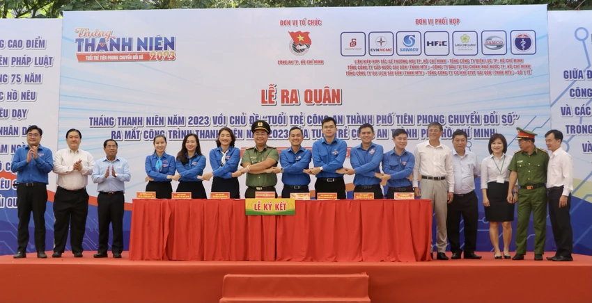 Tuổi trẻ Công an TP.HCM ra quân Tháng Thanh niên năm 2023 ảnh 2 Tuổi trẻ Công an TP.HCM ra quân Tháng Thanh niên năm 2023 ảnh 2