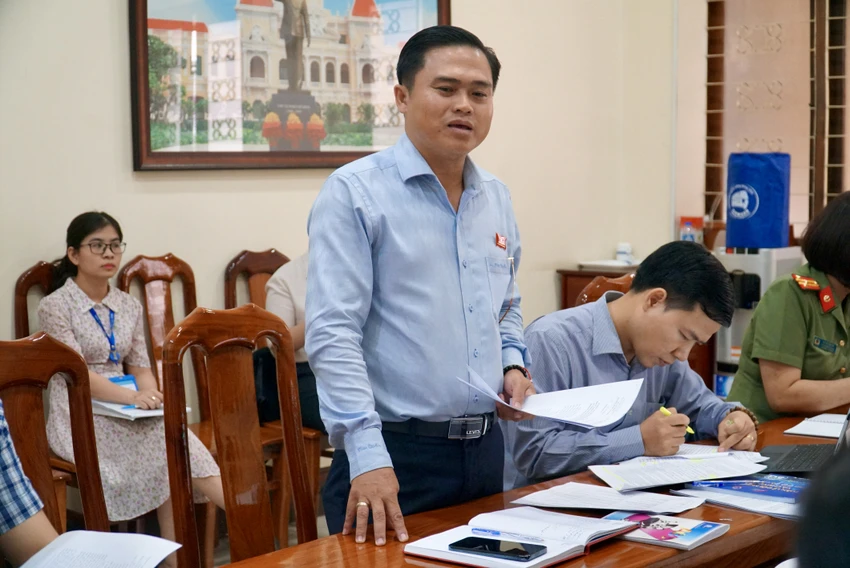 Ông Cao Thanh Bình, Trưởng Ban Văn hóa - Xã hội HĐND TP.HCM, phát biểu kết luận buổi giám sát. Ảnh: B.P Ông Cao Thanh Bình, Trưởng Ban Văn hóa - Xã hội HĐND TP.HCM, phát biểu kết luận buổi giám sát. Ảnh: B.P