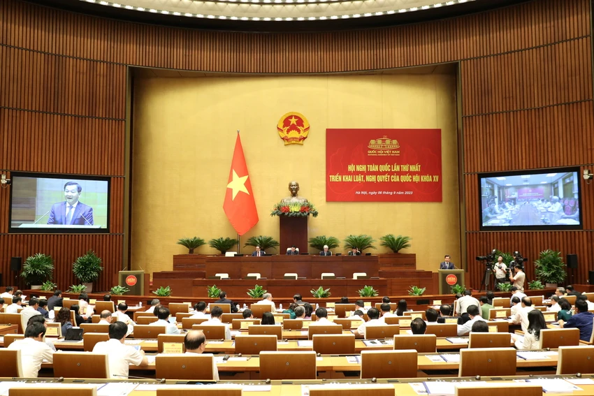 Toàn cảnh hội nghị. Ảnh: PHẠM THẮNG Toàn cảnh hội nghị. Ảnh: PHẠM THẮNG