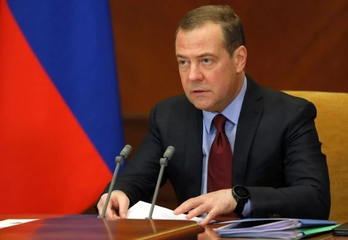 Phó Chủ tịch Hội đồng An ninh Nga Dmitry Medvedev. ẢNH: AFP Phó Chủ tịch Hội đồng An ninh Nga Dmitry Medvedev. ẢNH: AFP