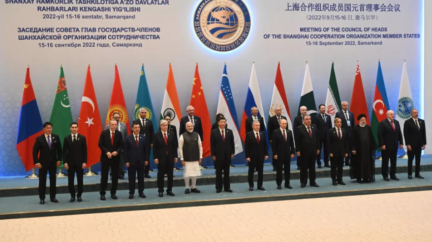 Hội nghị thượng đỉnh Tổ chức Hợp tác Thượng Hải (SCO) diễn ra tại Uzbekistan hồi tháng 9. ẢNH: SPUTNIK Hội nghị thượng đỉnh Tổ chức Hợp tác Thượng Hải (SCO) diễn ra tại Uzbekistan hồi tháng 9. ẢNH: SPUTNIK