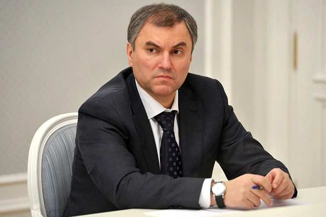 Chủ tịch Duma Quốc gia (Hạ viện Nga) - ông Vyacheslav Volodin. Ảnh: TASS Chủ tịch Duma Quốc gia (Hạ viện Nga) - ông Vyacheslav Volodin. Ảnh: TASS