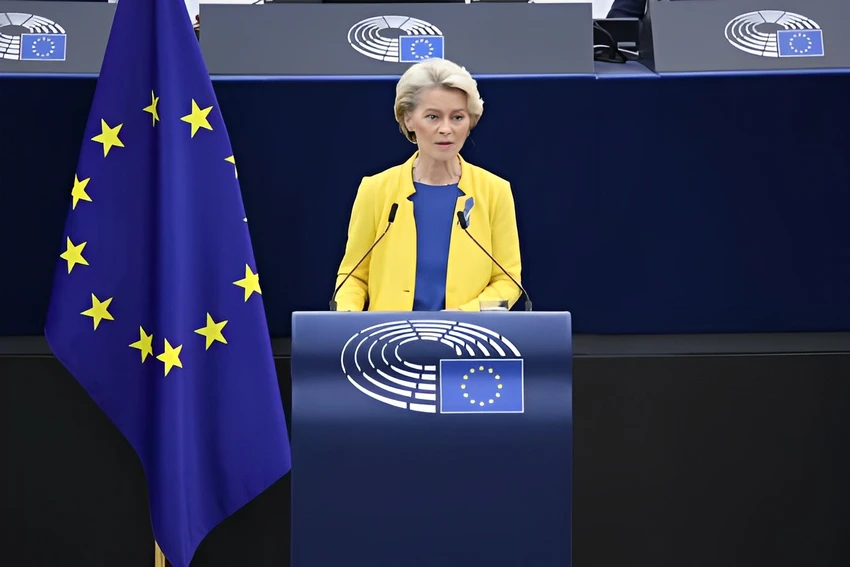 Chủ tịch Ủy ban châu Âu - bà Ursula von der Leyen. Ảnh: AFP Chủ tịch Ủy ban châu Âu - bà Ursula von der Leyen. Ảnh: AFP