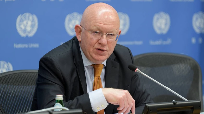 Đại sứ Nga tại Liên Hợp Quốc Vassily Nebenzia. Ảnh: AP