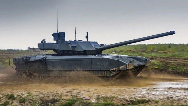 Xe tăng T-14 của Nga. Ảnh: TASS