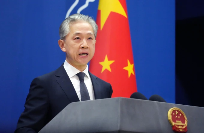 Phát ngôn viên Bộ Ngoại giao Trung Quốc - Uông Văn Bân. Ảnh: AFP Phát ngôn viên Bộ Ngoại giao Trung Quốc - Uông Văn Bân. Ảnh: AFP