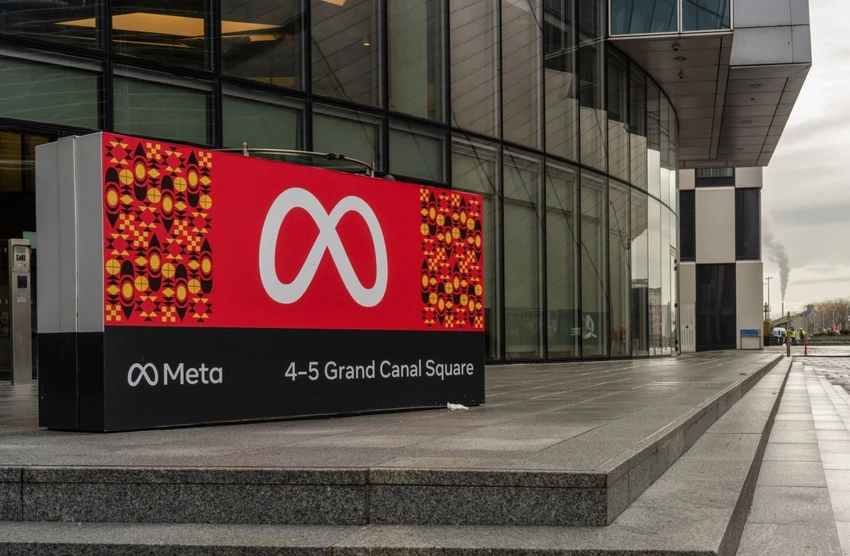 Một góc văn phòng đại diện của Meta tại thủ đô Dublin (Ireland). Ảnh: BLOOMBERG