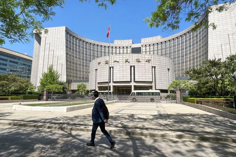 Trụ sở Ngân hàng Nhân dân Trung Quốc tại Bắc Kinh. Ảnh: BLOOMBERG