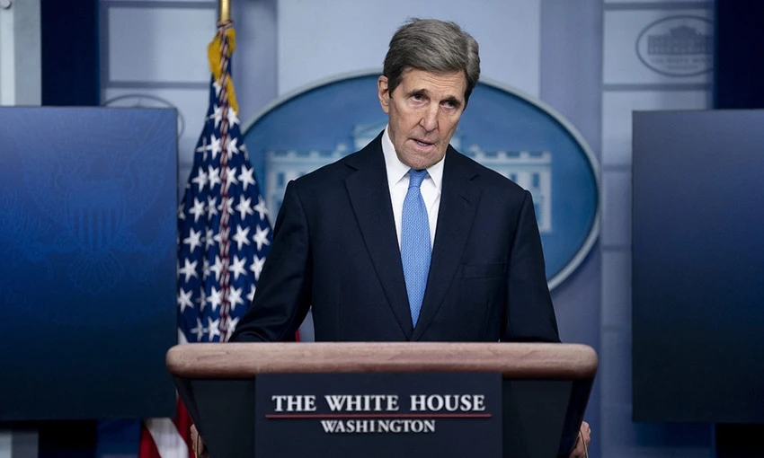 Đặc phái viên khí hậu Mỹ - ông John Kerry. Ảnh: REUTERS Đặc phái viên khí hậu Mỹ - ông John Kerry. Ảnh: REUTERS