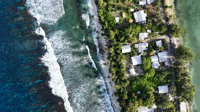 Chính phủ Tuvalu đã đề ra nhiều kế hoạch để người dân di cư và tái định cư, trước nguy cơ nước biển dâng cao. Ảnh: CNA