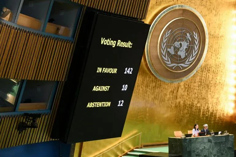 nhà nước Palestine, Đại hội đồng, xung đột Israel-Hamas, Mỹ tuyên bố new york.jpg