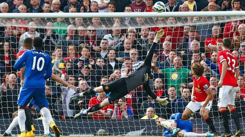 Thủ môn De Gea chơi tốt trong trận Everton nhưng đồng đội của anh không như thế. Ảnh: CGI.