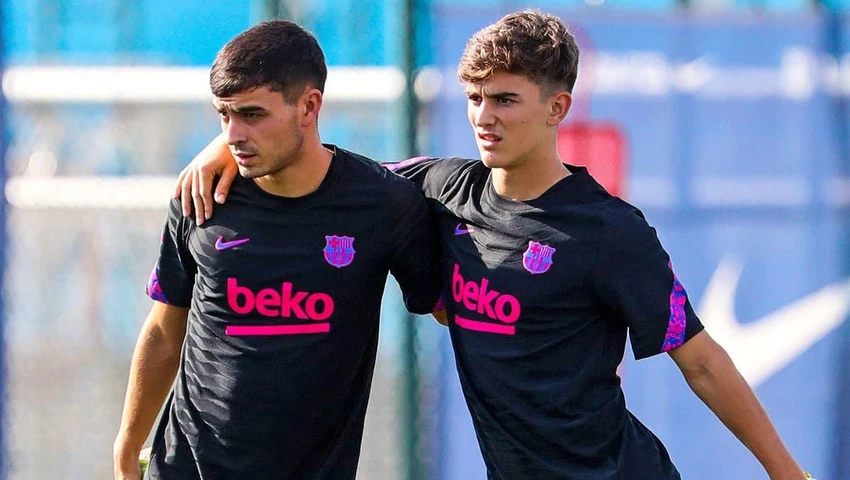 Hai tài năng trẻ hiếm có của Barca là tiền vệ Pedri và Gavi. Ảnh: CGI. Hai tài năng trẻ hiếm có của Barca là tiền vệ Pedri và Gavi. Ảnh: CGI.