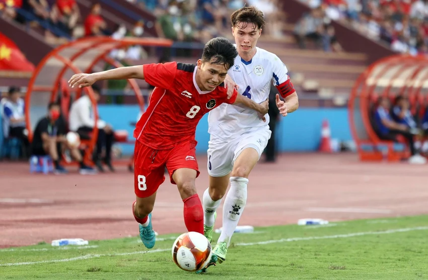 Đội tuyển U-23 Indonesia muốn loại Myanmar bằng một chiến thắng như đã thắng Philippines, dù chỉ cần hòa là vào bán kết. Ảnh: ANH PHƯƠNG. Đội tuyển U-23 Indonesia muốn loại Myanmar bằng một chiến thắng như đã thắng Philippines, dù chỉ cần hòa là vào bán kết. Ảnh: ANH PHƯƠNG.