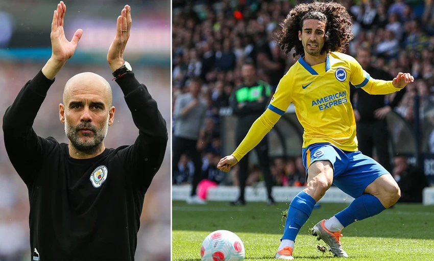 HLV Pep Guardiola có thể đưa về Marc Cucurella thay thế những cầu thủ không còn muốn gắn bó với đội. Ảnh: CGI. HLV Pep Guardiola có thể đưa về Marc Cucurella thay thế những cầu thủ không còn muốn gắn bó với đội. Ảnh: CGI.