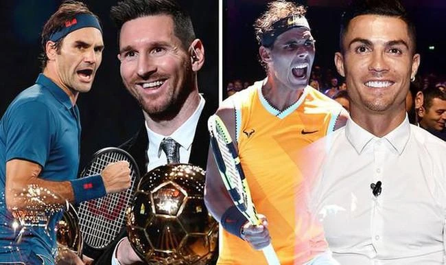 Roger Federer và Rafael Nadal là hai tượng đài tennis tương tự Messi - Ronaldo của làng bóng đá thế giới. Ảnh: CGI. Roger Federer và Rafael Nadal là hai tượng đài tennis tương tự Messi - Ronaldo của làng bóng đá thế giới. Ảnh: CGI.