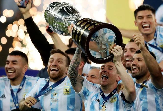 Copa America là chiếc cúp đầu tiên của Messi giành được trong màu áo Argentina. Ảnh: CGI. Copa America là chiếc cúp đầu tiên của Messi giành được trong màu áo Argentina. Ảnh: CGI.