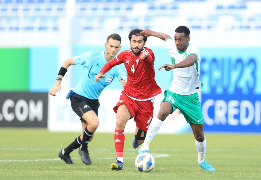 Saudi Arabia tự tin trước trận tứ kết giải U-23 châu Á. Ảnh: ANH THỎA.