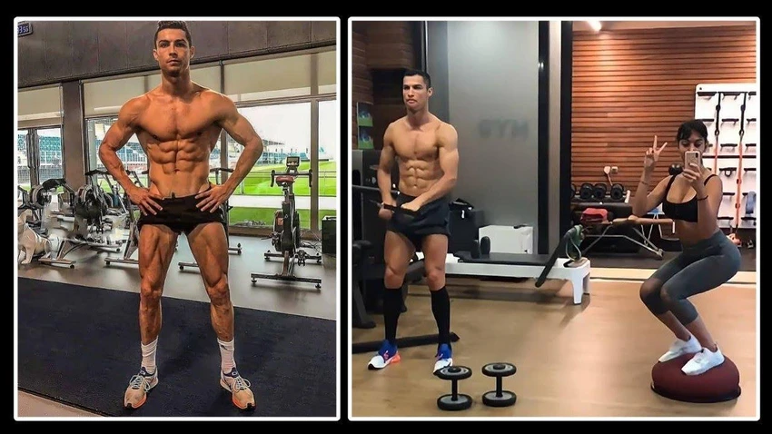 Ronaldo truyền cảm hứng cho bạn gái chăm chỉ luyện tập thể hình. Ảnh: CGI.
