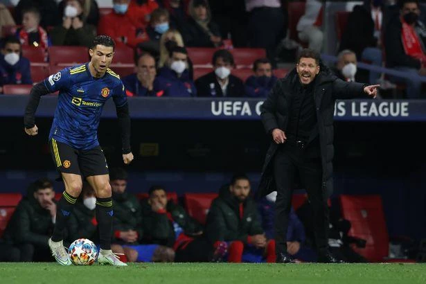 HLV Simeone chưa quên những gì Ronaldo từng gây ra cho đội bóng của ông. Ảnh: CGI.