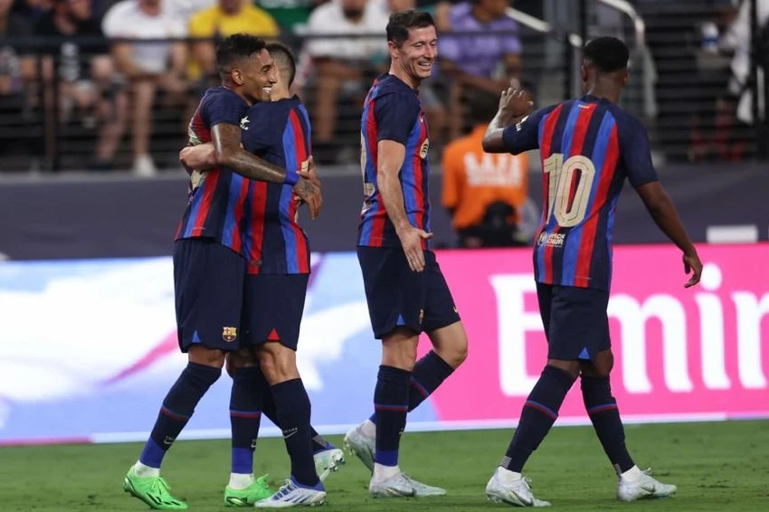 Lewandowski có màn ra mắt đẹp trong màu áo Barca. Ảnh: CGI. Lewandowski có màn ra mắt đẹp trong màu áo Barca. Ảnh: CGI.