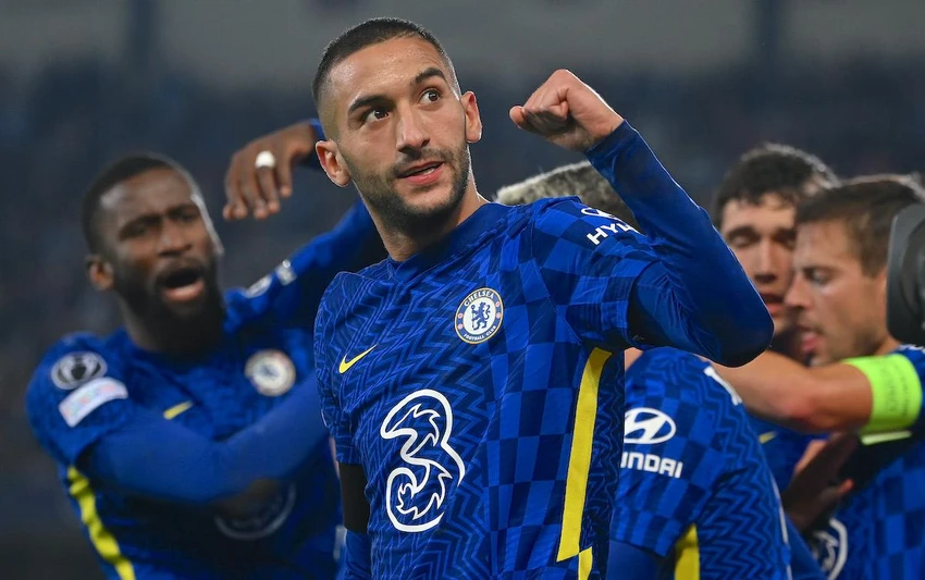 Ziyech không có phong độ cao ở mùa giải qua trong màu áo Chelsea. Ảnh: CGI.