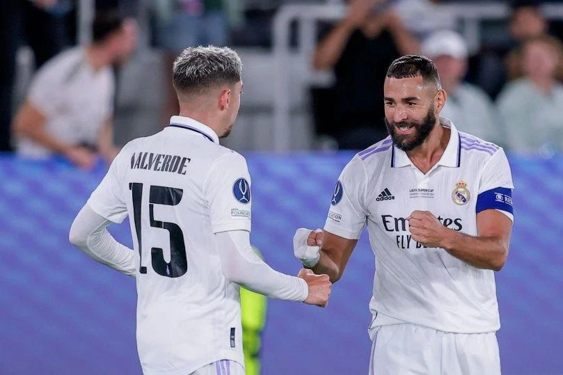 Đội trưởng Benzema tiếp tục nổ súng trong trận Siêu Cúp châu Âu. Ảnh: CGI. Đội trưởng Benzema tiếp tục nổ súng trong trận Siêu Cúp châu Âu. Ảnh: CGI.