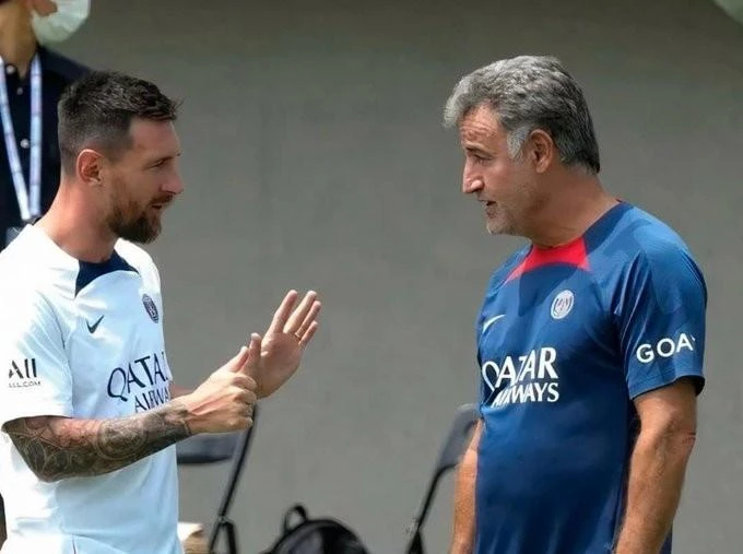 HLV Galtier ấn tượng với cách tập luyện, sinh hoạt và thi đấu của Messi. Ảnh: CGI. HLV Galtier ấn tượng với cách tập luyện, sinh hoạt và thi đấu của Messi. Ảnh: CGI.