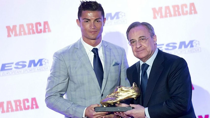 Chủ tịch Real Madrid và Ronaldo thời còn mặn nồng. Ảnh: CGI. Chủ tịch Real Madrid và Ronaldo thời còn mặn nồng. Ảnh: CGI.