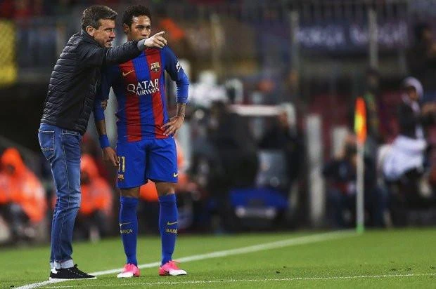 Trợ lý Juan Carlos Unzue trong thời gian còn gắn bó với Neymar và Barcelona. Ảnh: CGI.